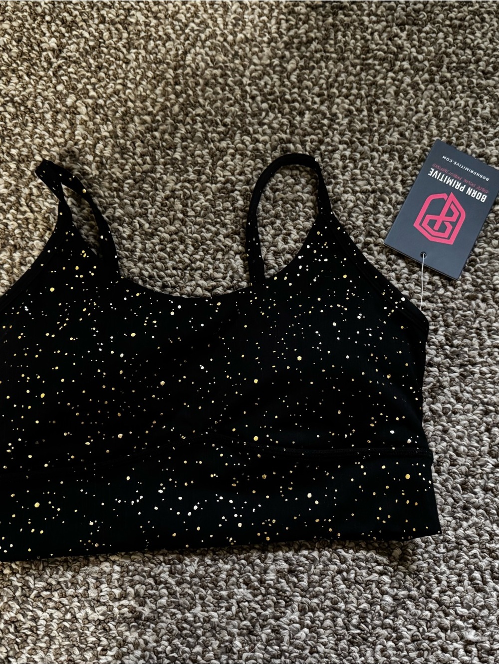 Born Primitive Radiance Sports Bra in Noir